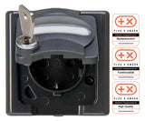 KOPP Steckdose 1f anth glz AP Klappd BSF BLUEELECTRIC 103415000 abschl IP44