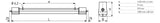 NORKA LED-Anbauleuchte 30W 4000K 3640lm BREMERHAVEN LED VHT m1200, PC ws Konv
