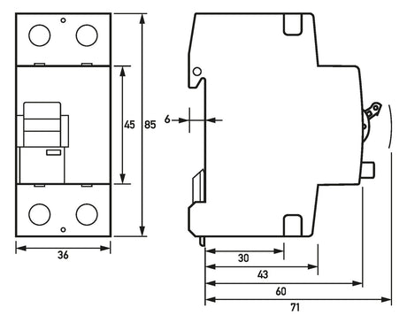 DOEPKE Lasttrennschalter 100A 2p IP40 DHS 2-100 m.Geh