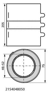 WALRAVEN Brandschutzmanschette Pacifyre MK II für br. Rohr / ged. MSV 50 mm