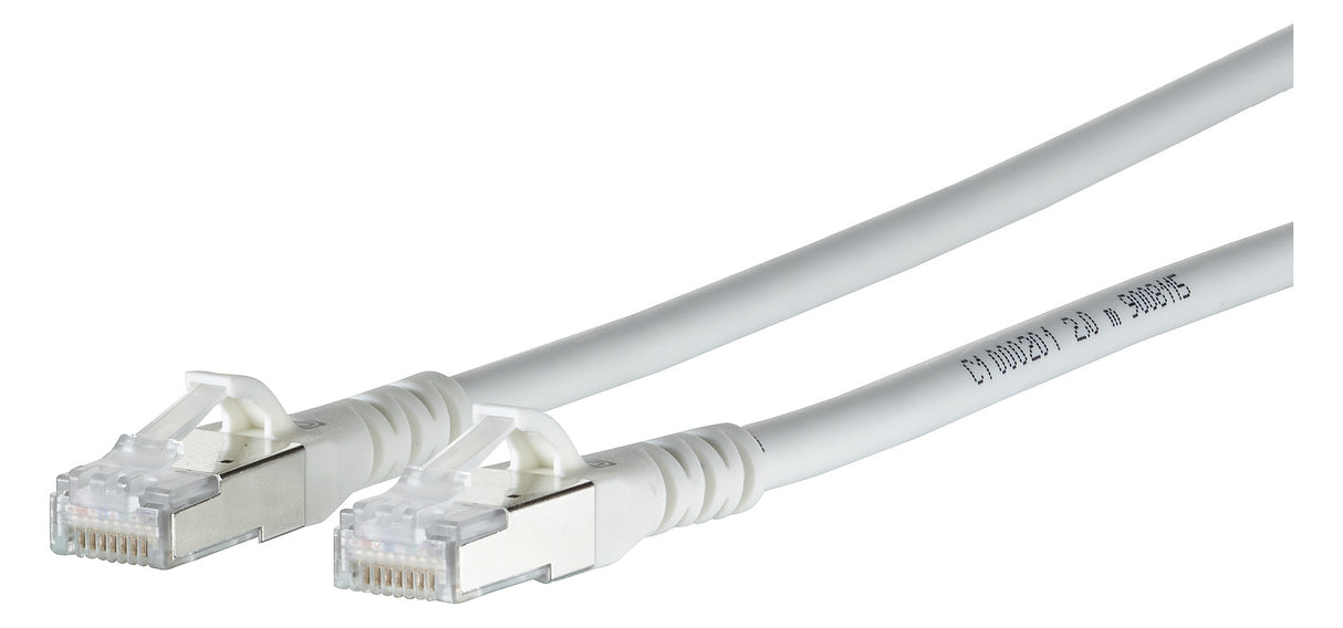 METZ CONNECT Patchkabel Cat6A 2,5m ws 1308452588-E S/FTP RJ45 AWG26 1:1