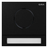 GIRA Ruftastenmodul Bus 1RT sw System 106 5565925 106,5x106,5mm