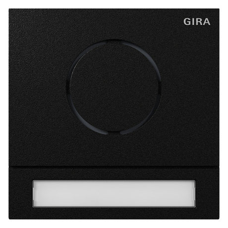 GIRA Ruftastenmodul Bus 1RT sw System 106 5565925 106,5x106,5mm
