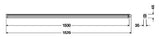 LEDVANCE LED-Feuchtraumleuchte 50W 6500K DP SLIM VALUE 1500 50 W 6500 K IP65 5500