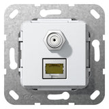 GIRA Einsatz Modular-Jack/Sat 2f rws Einsatz 569703 ohne Beschriftungsfeld