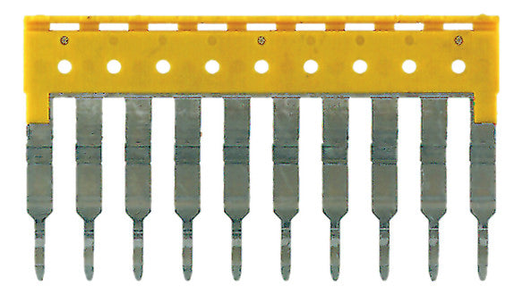 WEIDMÜLLER Querverbinder 10p ge steckb ZQV 2.5/10 isol 24A m.Berühr.schutz