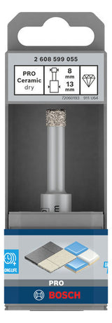 BOSCH-EW Diamant-Bohrkrone  8x33mm 13 mm PRO CERAMIC DRY Steckachse