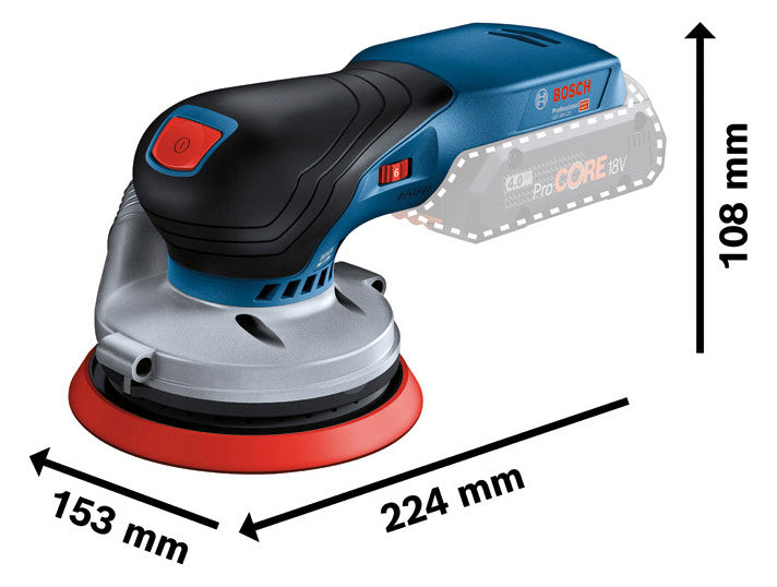 BOSCH-EW Akku-Exzenterschleifer 18V Professional GEX 18V-125 (L)  2,5mm