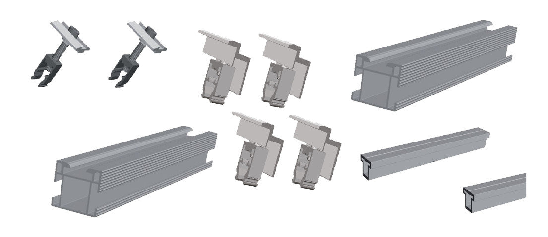 Sonnenkraft SK-AluFix 0 für 5x PV - silber | 4222