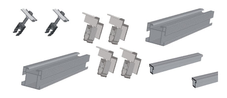 Sonnenkraft SK-AluFix 0 für 5x PV - silber | 4222
