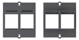 BACHMANN Zentralplatte Datenverb 2f sw 917.000 Klemmbef ohne Beschriftungsfeld