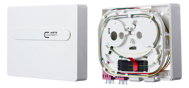 METZ CONNECT LWL-Anschlussdose 2xLC-D AP 1501177H02HC UP ws ger Wickelvorrat