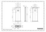 MENNEKES EMOBIL Stele Edelstahlsäule für 2x AMTRON TC