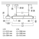 ZUMTOBEL LED-Deckenanbauleuchte 41,5W ws ECOOS2 5500-940 MSP L15 MPO LDE 4000K