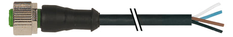 MURR Sensor-Aktorkabel 4p 5m M12 Female 7000-12221-6540500 ger fr.Ende PUR