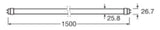 LEDVANCE LED-Röhrenlampe G13 T8 20W ws D LED TUBE T8 EM P 1500 mm 20W 840 4000K