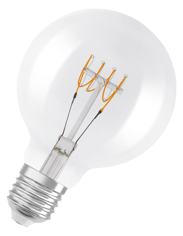 OSRAM LED-Kugellampe FM E27 G95 4,8W ws Vintage 1906 Globe 95 40 Fil DIM 4. 2700