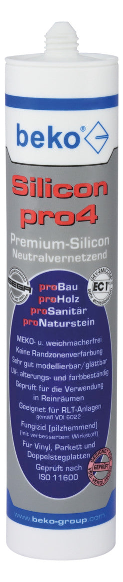 beko-Silicon pro4 Premium 310 ml alusilber | 224 15