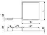 RIDI LED-Panel 620x620mm 33,3W 4015lm ws FPL3-EQ0622DAWS8TWMPS0500 3000-6500K