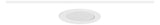RZB LED-Einbaustrahler 4,5-9,5W Konv ws TOLEDO FLAT 901807.002 1LED 3000-4000K