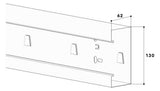 GGK Geräteeinbaukanal ST 130x60mm f/vz BRS 60x130/80-UT