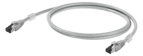 WEIDMÜLLER Patchkabel Cat6A 1m gr S/FTP IE-C6FP8LD0010M40M40-D RJ45 AWG27 1:1