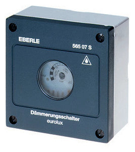EBERLE Dämmerungsschalter AP 1S 2500W DÄ 565 08 30s/ein 30s/aus anth IP54
