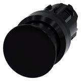 SIEMENS Frontelement für Not-Aus  22mm 3SU1000-1AD10-0AA0 sw rnd IP68 hoch