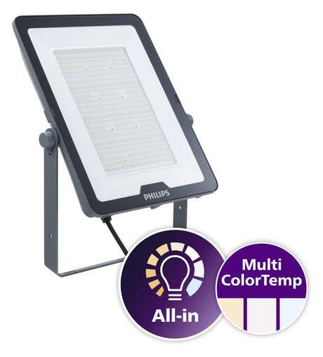 PHILIPS-LICHT LED-Anbaustrahler 180W sw Ledinaire BVP169 LED210/830_40_65 PSU 18