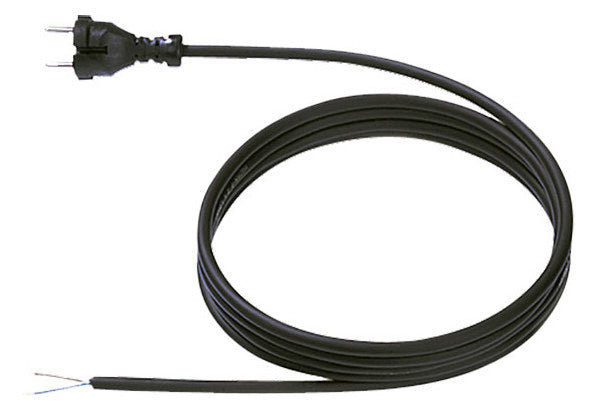 BACHMANN Netzanschlussleitung 3m 10A sw 248.175 2x1,5qmm IP20 Aderendh 0-70°C