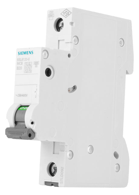 SIEMENS Leitungsschutzschalter UC B 20A 5SL6120-6 1p 400V 1TE 50Hz IP20