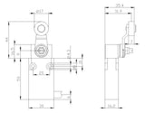 SIEMENS Einzelpositionsschalter 1S 1Ö 1W 3SE5413-0CN20-1EA2 Metall Schwenkhebel