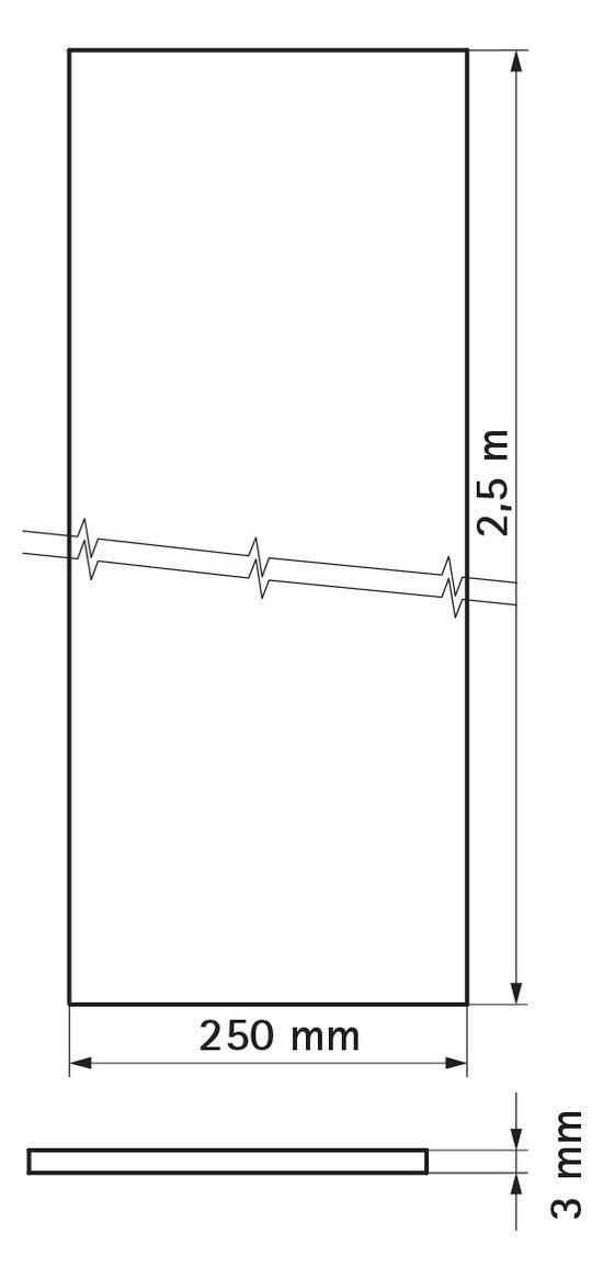 WALRAVEN Brandschutz Pacifyre MLAR Strip für Rohre und Kabel 2500x250x3