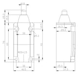 SIEMENS Einzelpositionsschalter 1S 1Ö 1W 3SE5112-0CC02 Metall Kuppenstößel