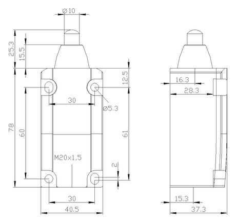 SIEMENS Einzelpositionsschalter 1S 1Ö 1W 3SE5112-0CC02 Metall Kuppenstößel