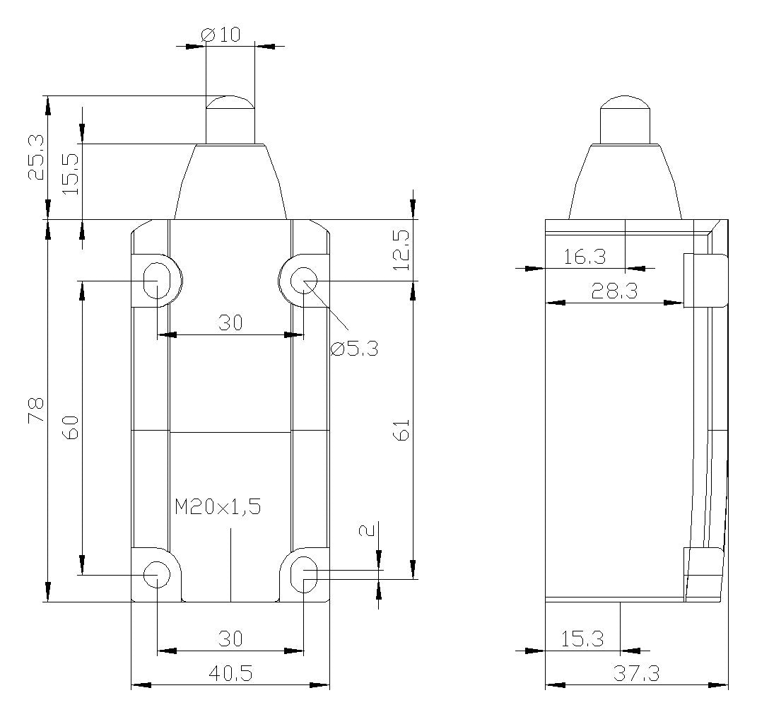 SIEMENS Einzelpositionsschalter 1S 2Ö 1W 3SE5112-0KC02 Metall Kuppenstößel