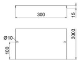 BETTERMANN Deckel aufrast 300x3000mm DGRR 300 FT Gitterrinne