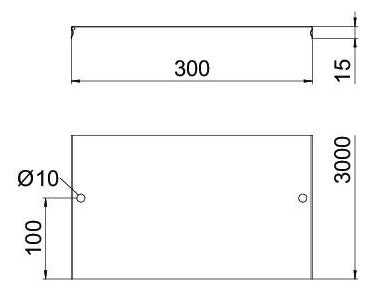 BETTERMANN Deckel aufrast 300x3000mm DGRR 300 FT Gitterrinne
