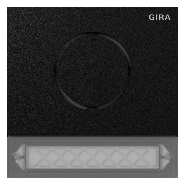 GIRA Ruftastenmodul Bus 1RT sw System 106 5569925 106,5x106,5mm