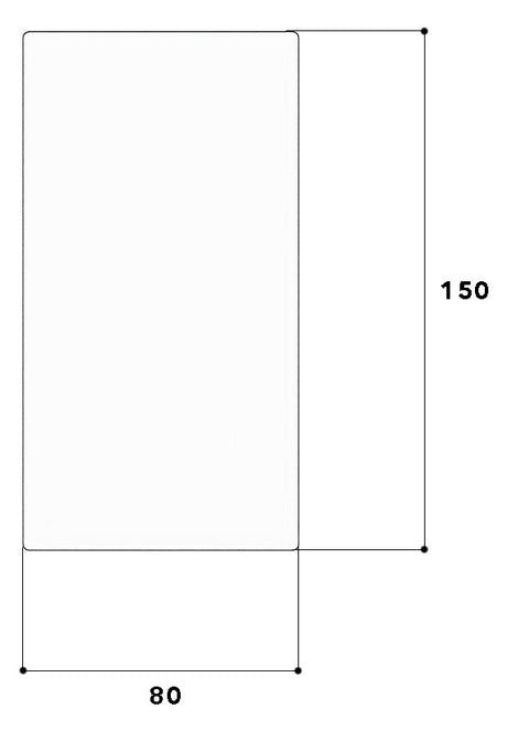 GGK Endstück GEB-K 150x80mm Kst li/re FB 80x150-ES rws RAL9010 hfr unbeh