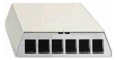 RUTENBECK Patchpanel AP 6Ports Cat6 PP-UM A-6 Ap rw Schirm RAL9010