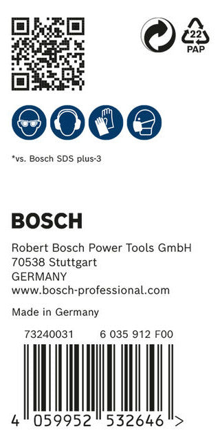 BOSCH-EW Hammerbohrer  6mm SDSplus SDS plus-7X 50p 100/165mm f.Beton