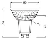 LEDVANCE LED-Reflektorlampe GU10 PAR16 F LED PAR16 35 36° V 2.6W 827 GU10 PAR16