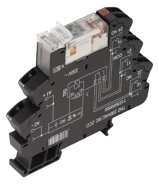 WEIDMÜLLER Schaltrelais 230V/AC 2W IP20 TRZ 230VAC RC 2CO 6,4x90x88mm Federzug