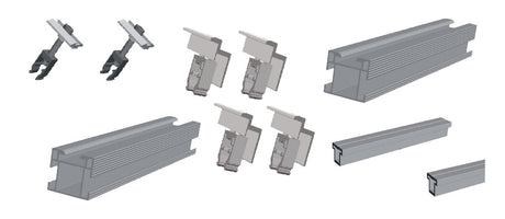 Sonnenkraft SK-AluFix 0 für 2x PV - silber | 4219