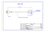 BACHMANN Netzanschlussleitung 3m 16A sw 301.175 3x0,75qmm IP20 Aderendh 0-70°C
