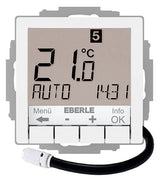 EBERLE Raumtemperaturregler 10-40°C 230V UTE 4800-F-RAL9016-G-55 ws IP30 16A