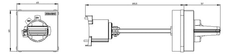 SIEMENS Handgriff gr m.Achse 3RV2926-1B f.Leistungsschalter