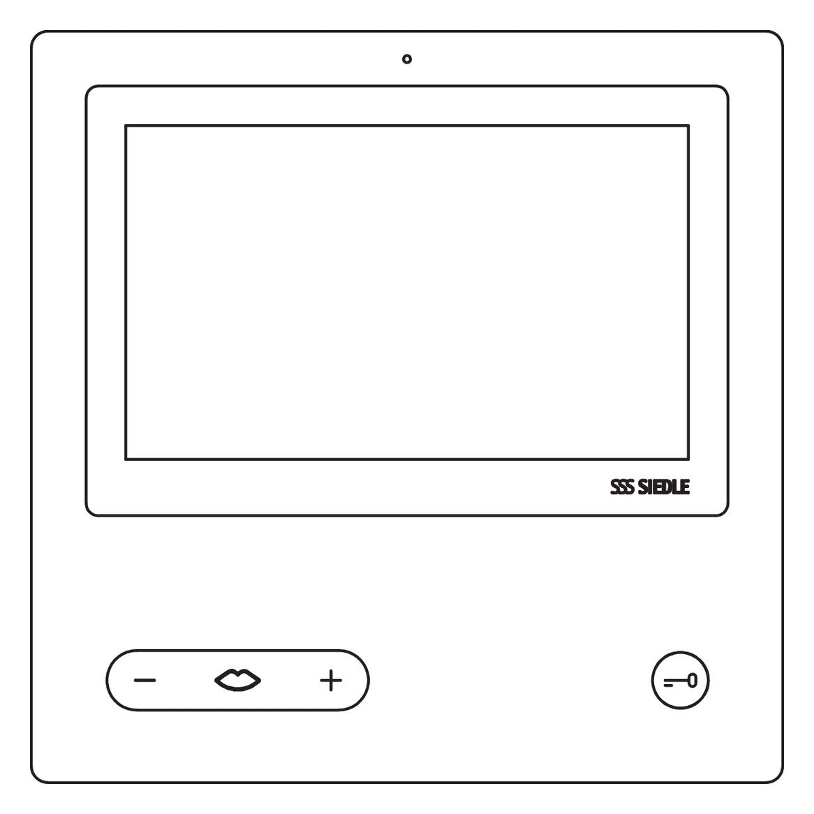 SIEDLE Video-Innenstation Bus AP PAL ws BVPC 850-0 W 178mm 202x202x30mm