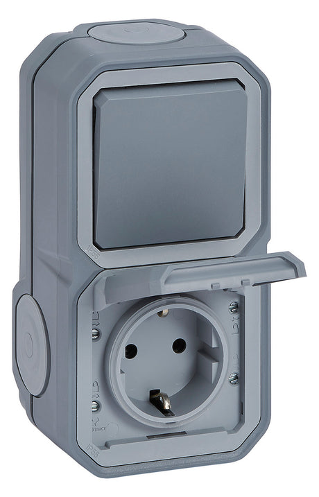LEGRAND Steckdosenkombination AP Wechs Legrand 069746L gr IP55 mt